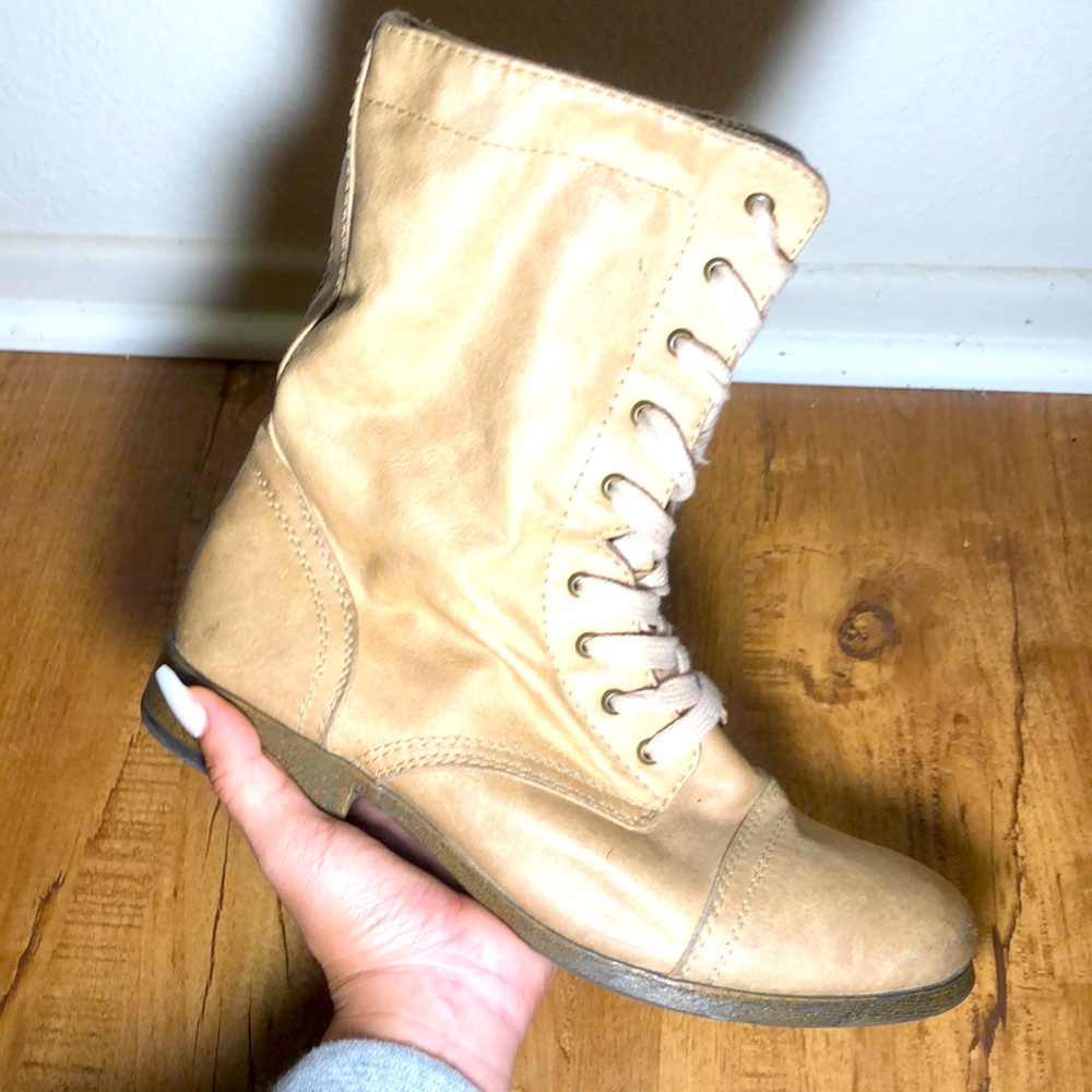 Tan Combat Boots